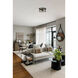 Canada 2 Light 12 inch Black Flush Mount Ceiling Light